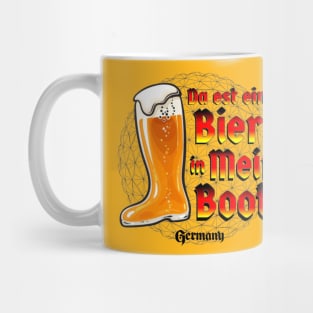 Da est ein Bier in Mein Boot Mug